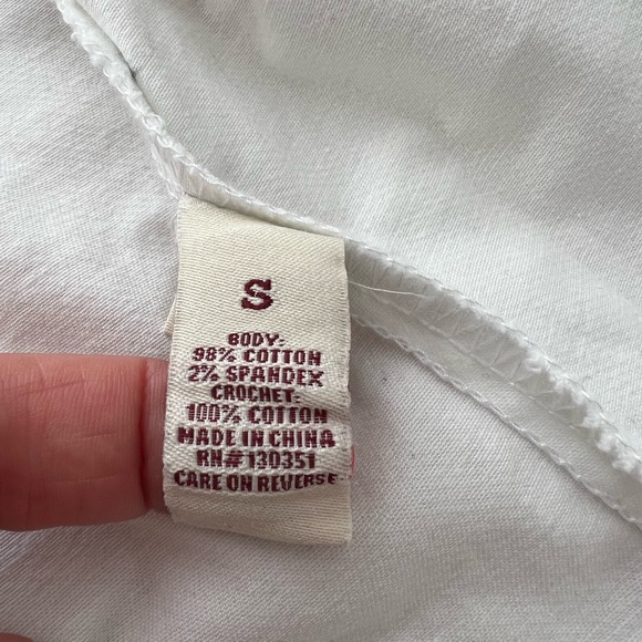 White denim sleeveless vest SMALL - Picture 10 of 10